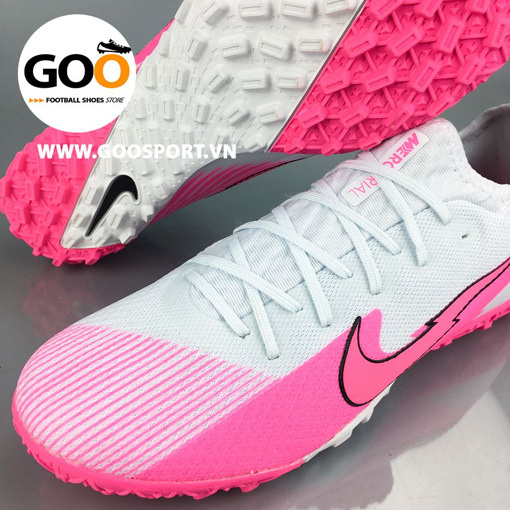 Nike Mercurial Vapor 13 TF tia chớp trắng hồng