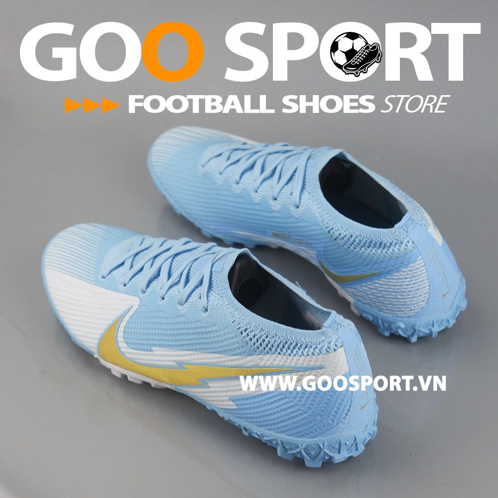 Nike Mercurial Vapor 13 TF tia chớp xanh ngọc