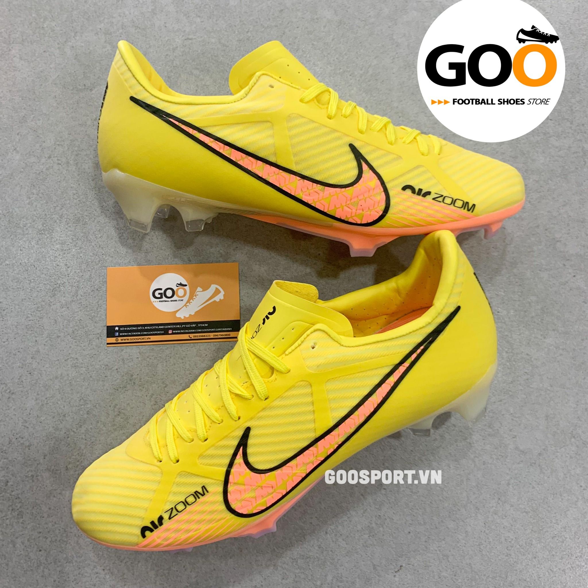 Nike Mercurial Vapor 15 FG vàng - Giày đá bóng sân cỏ tự nhiên