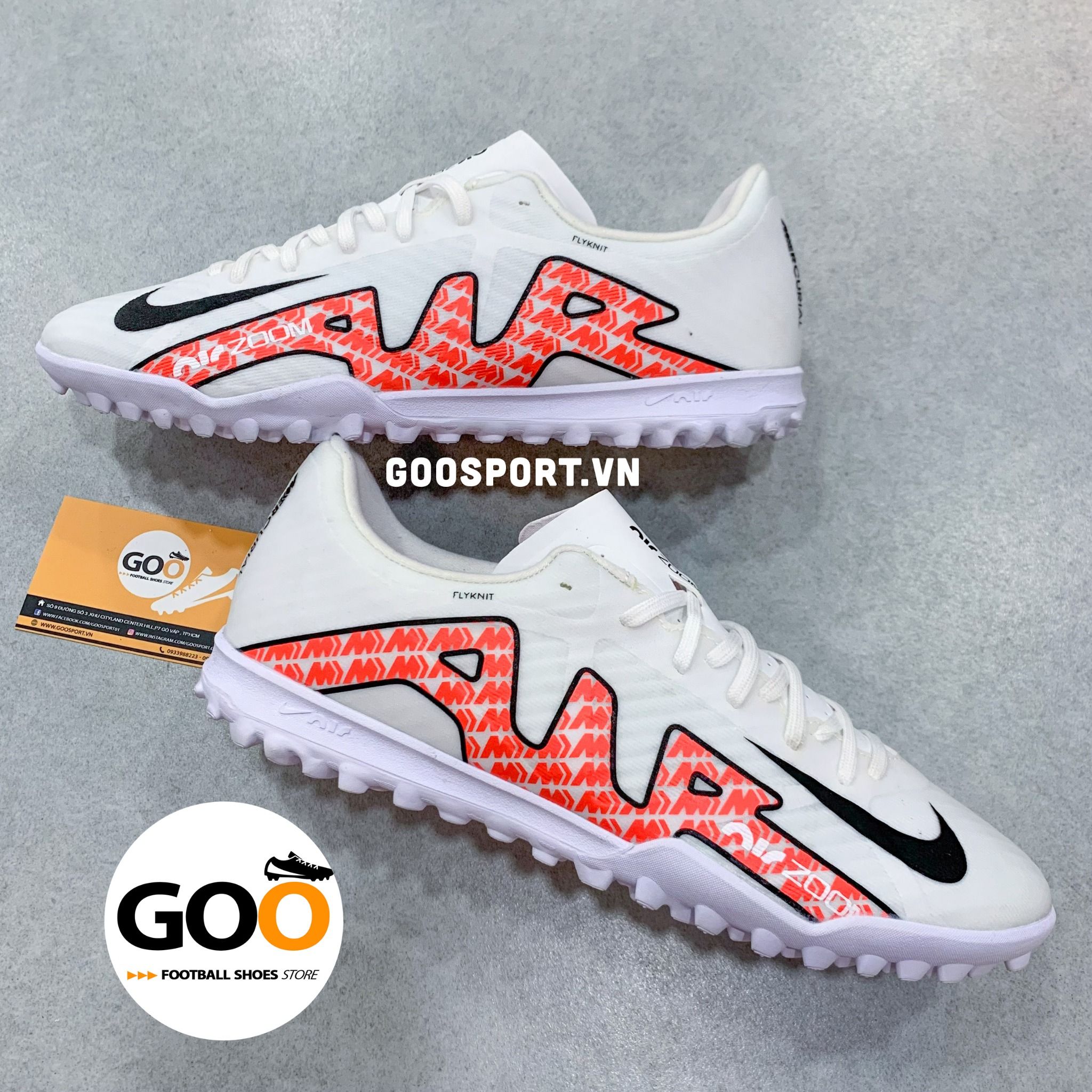Mercurial Vapor 15 TF cổ rời trắng đỏ