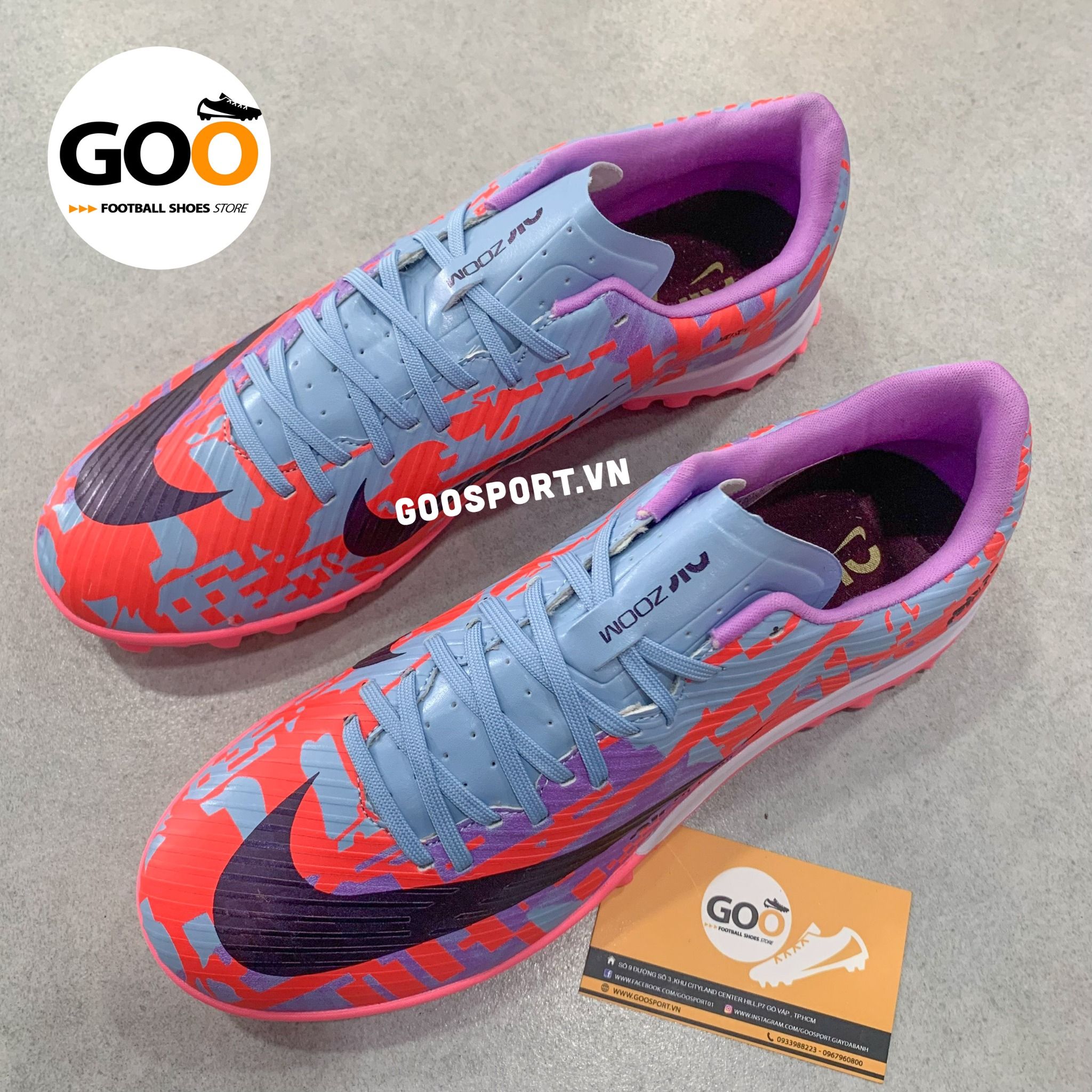  Mercurial Vapor 15 TF cổ rời xám đỏ 