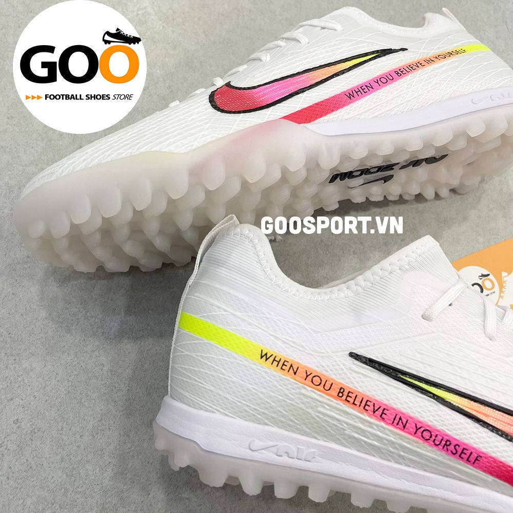  Mercurial Vapor 15 TF trắng sọc hồng 