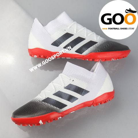  Adidas Nemeziz 18.3 TF trắng mũi đen 