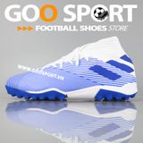  Adidas Nemeziz TF 19.3 xanh dương trắng 