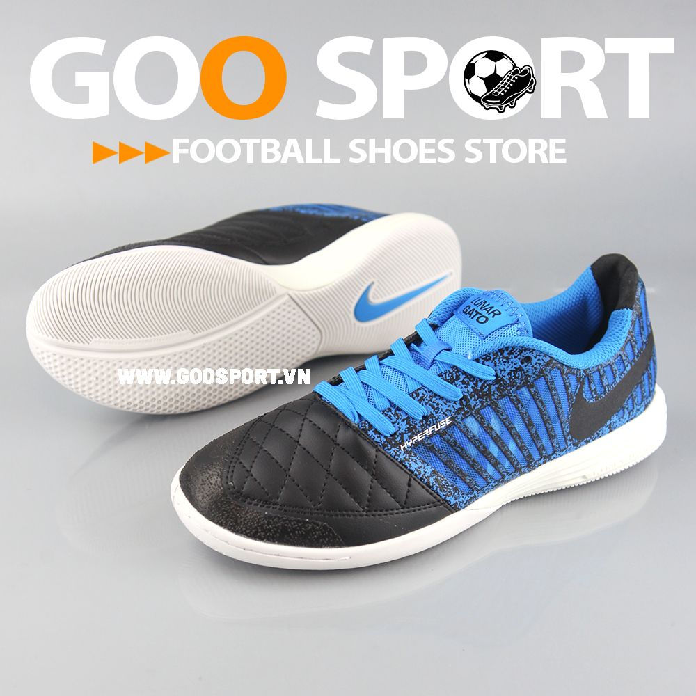  Nike Lunar Gato 2 IC đen xanh dương 