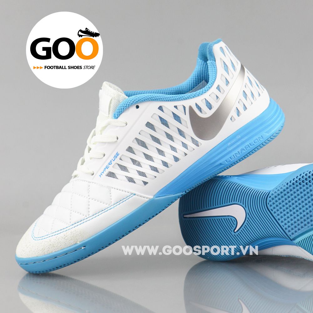  Nike Lunar Gato 2 IC trắng xanh ngọc 