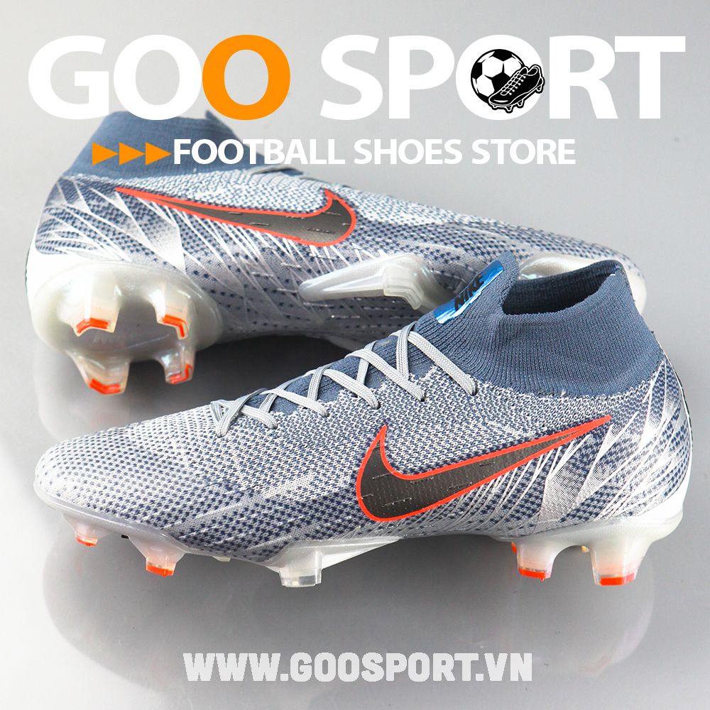 Nike Mercurial Superfly 6 FG Xám - Giày đá bóng sân cỏ tự nhiên