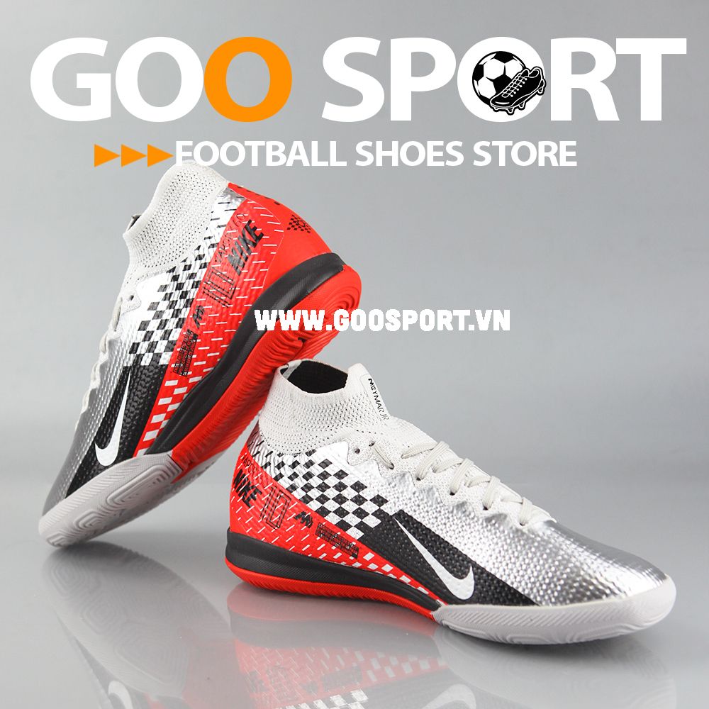 Nike Mercurial Superfly 7 IC xám đen đỏ