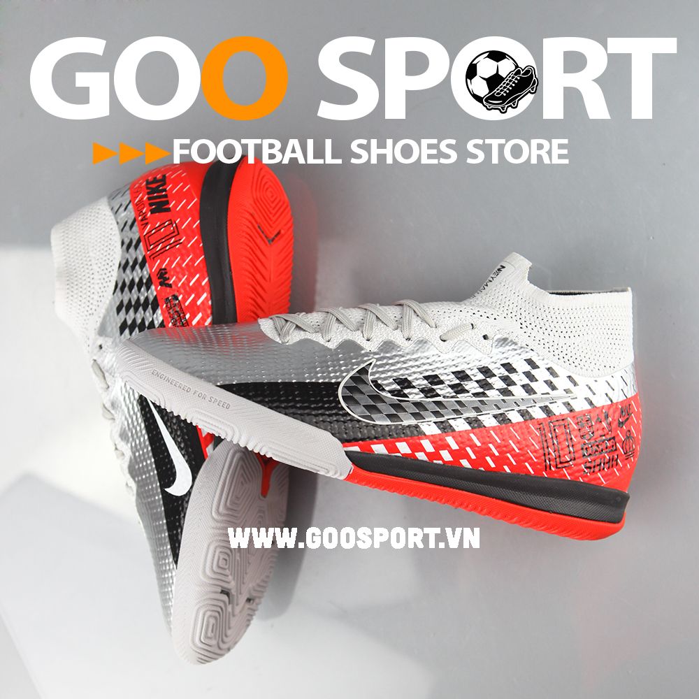 Nike Mercurial Superfly 7 IC xám đen đỏ