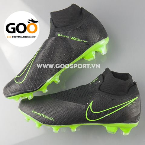  Nike Phantom Vision FG cổ cao Đen - Giày đá bóng sân cỏ tự nhiên 