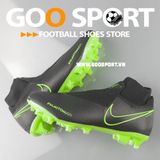  Nike Phantom Vision FG cổ cao Đen - Giày đá bóng sân cỏ tự nhiên 