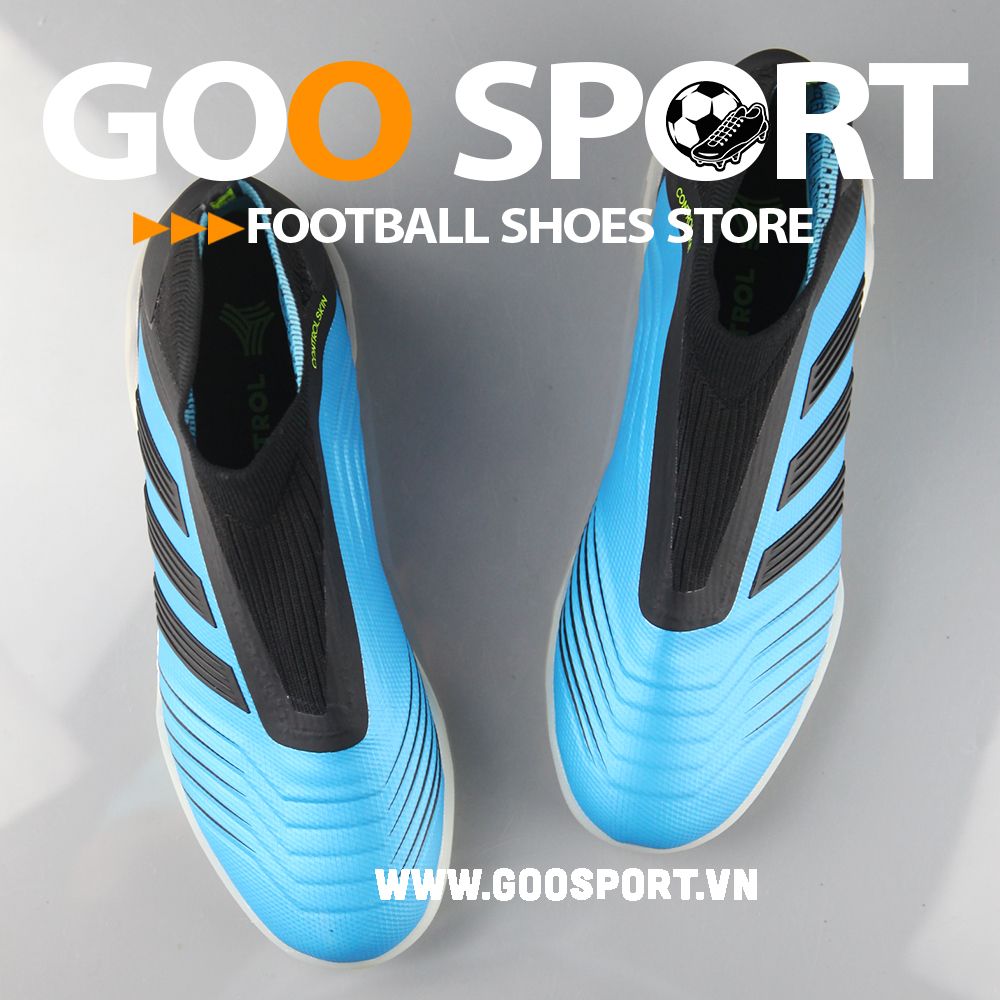  Adidas Predator 19+ TF xanh dương đen 