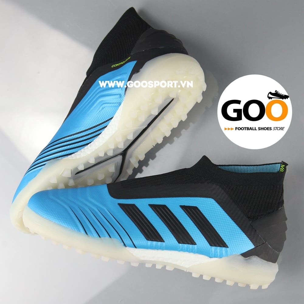  Adidas Predator 19+ TF xanh dương đen 