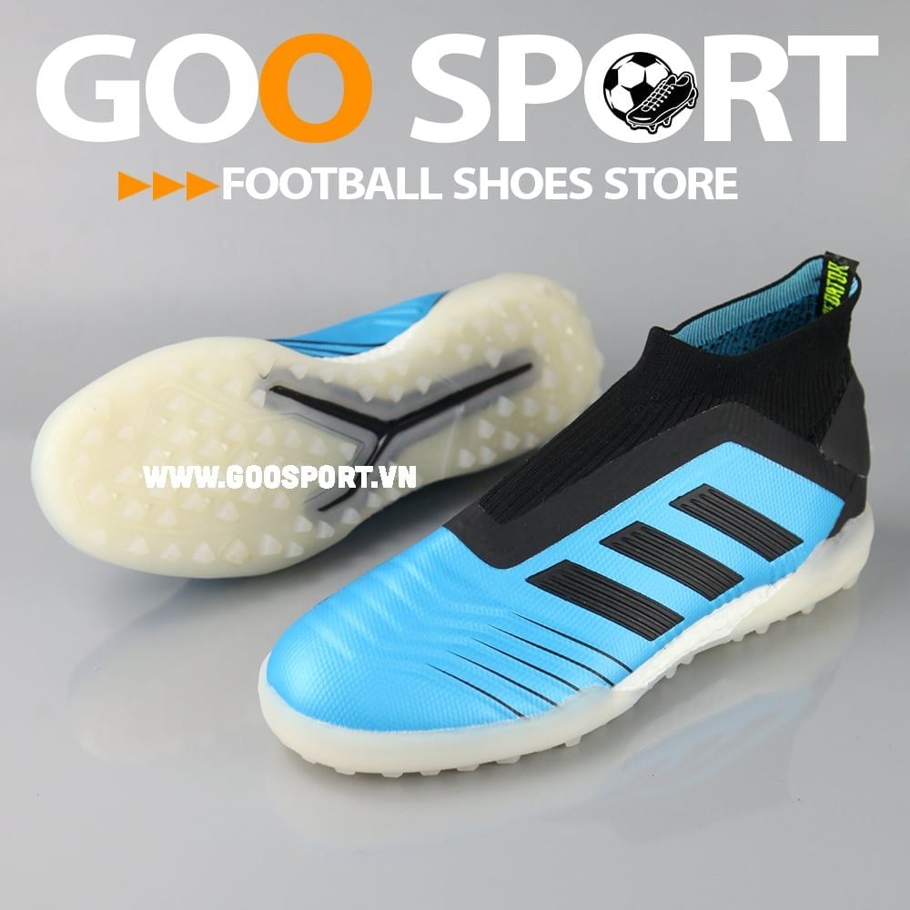  Adidas Predator 19+ TF xanh dương đen 