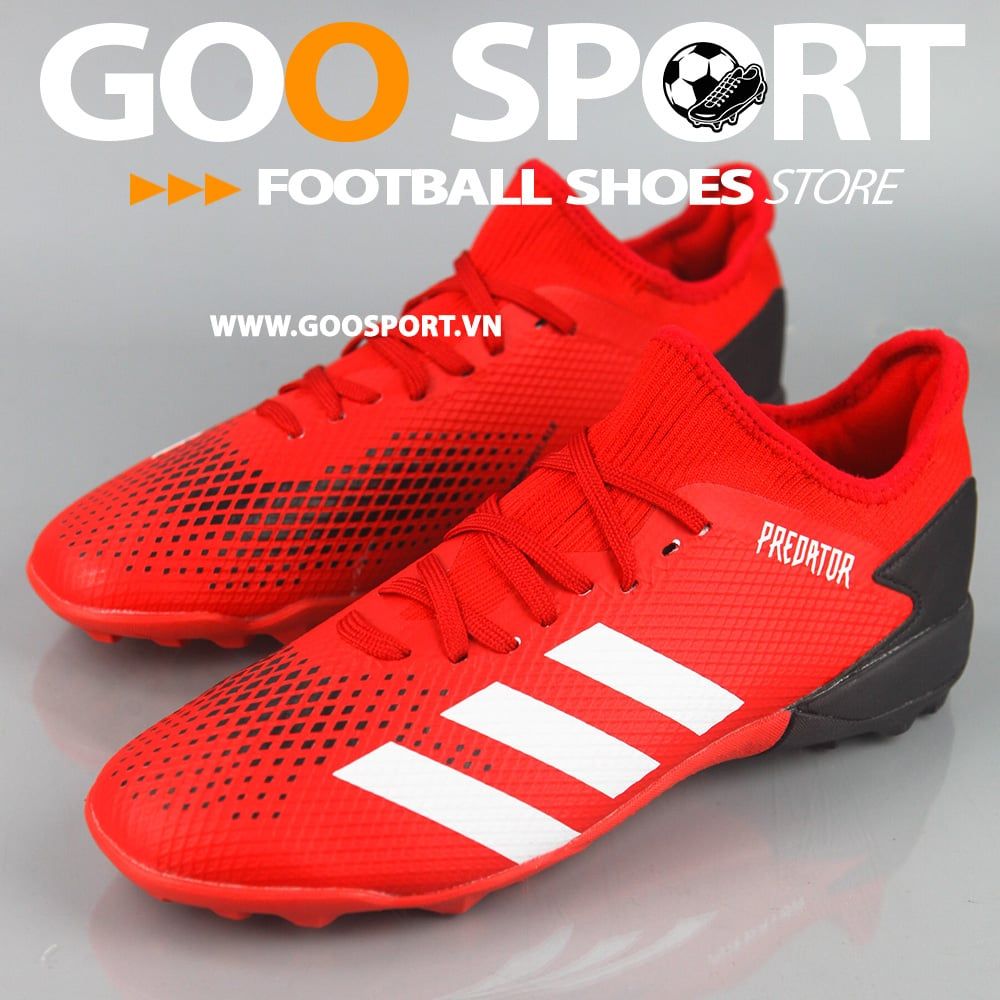  Adidas Predator 20.3 TF đỏ gót đen 