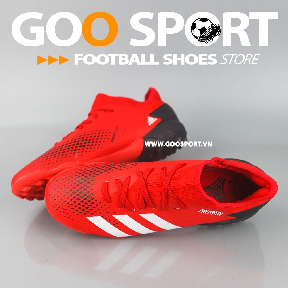  Adidas Predator 20.3 TF đỏ gót đen 