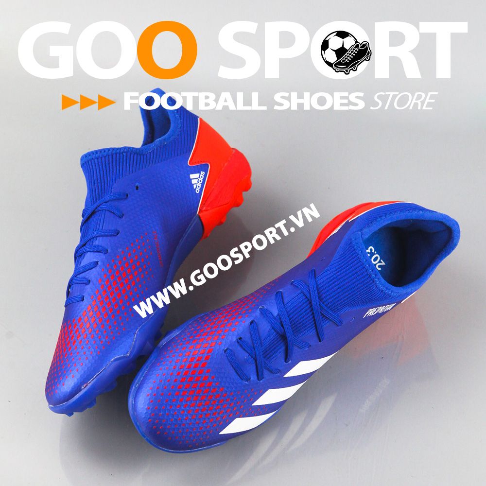  Adidas Predator 20.3 TF xanh dương đỏ 