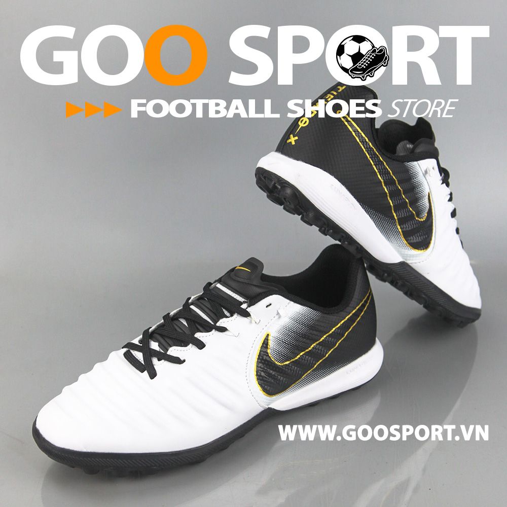  Nike Tiempo 7 TF trắng gót đen 