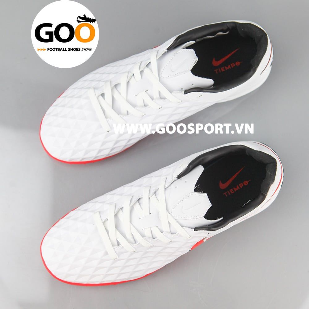 Nike Tiempo 8 TF trắng đỏ