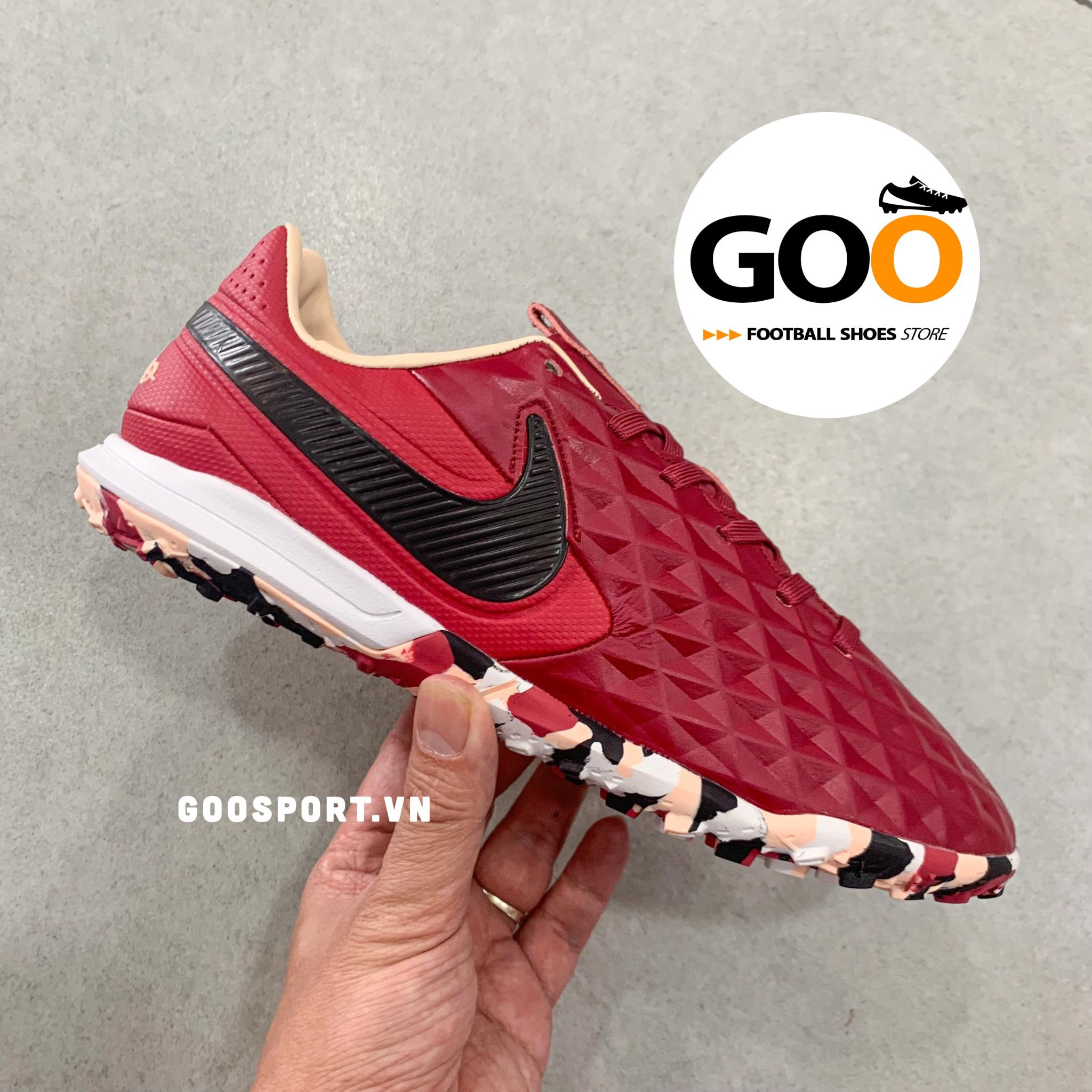  Nike Tiempo 8 TF đỏ đô camo 