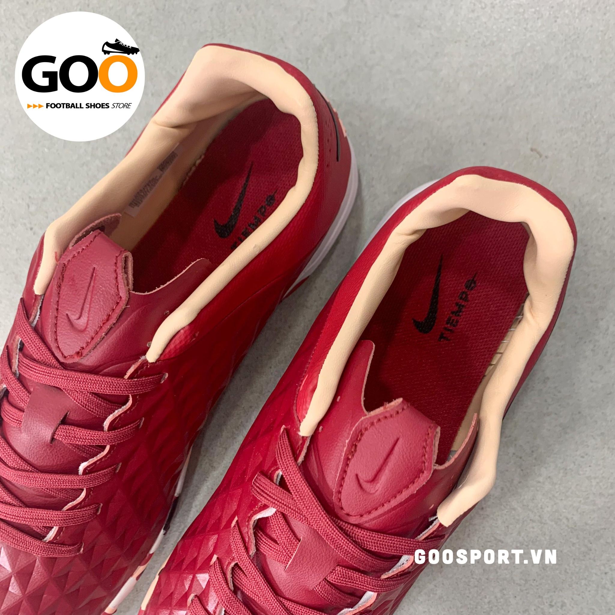 Nike Tiempo 8 TF đỏ đô camo
