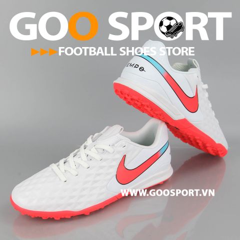  Nike Tiempo 8 TF trắng đỏ Replica 