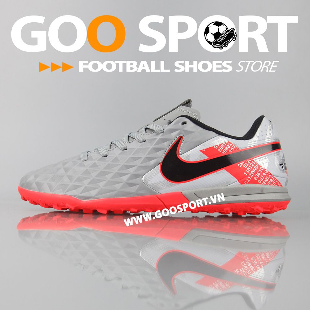 Nike Tiempo 8 TF xám cam replica