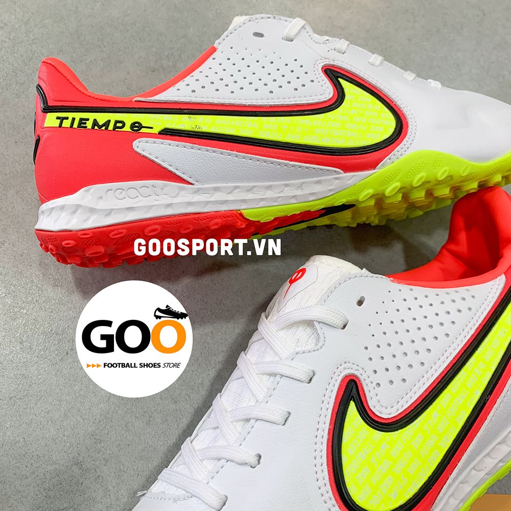  Nike Tiempo 9 TF trắng đỏ 