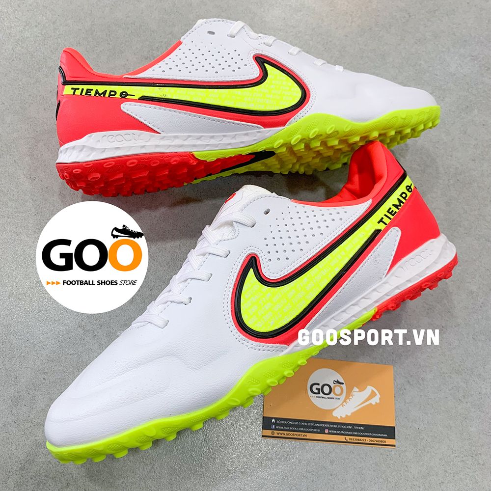  Nike Tiempo 9 TF trắng đỏ 