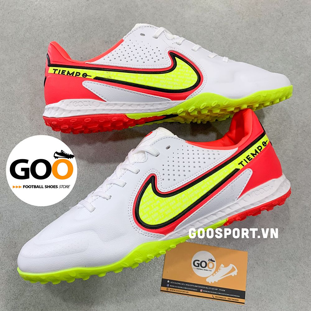  Nike Tiempo 9 TF trắng đỏ 