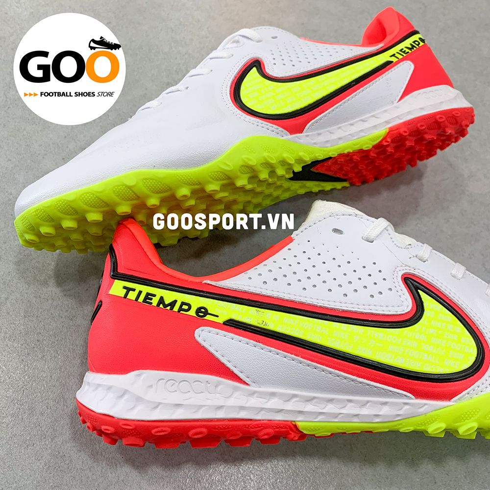  Nike Tiempo 9 TF trắng đỏ 