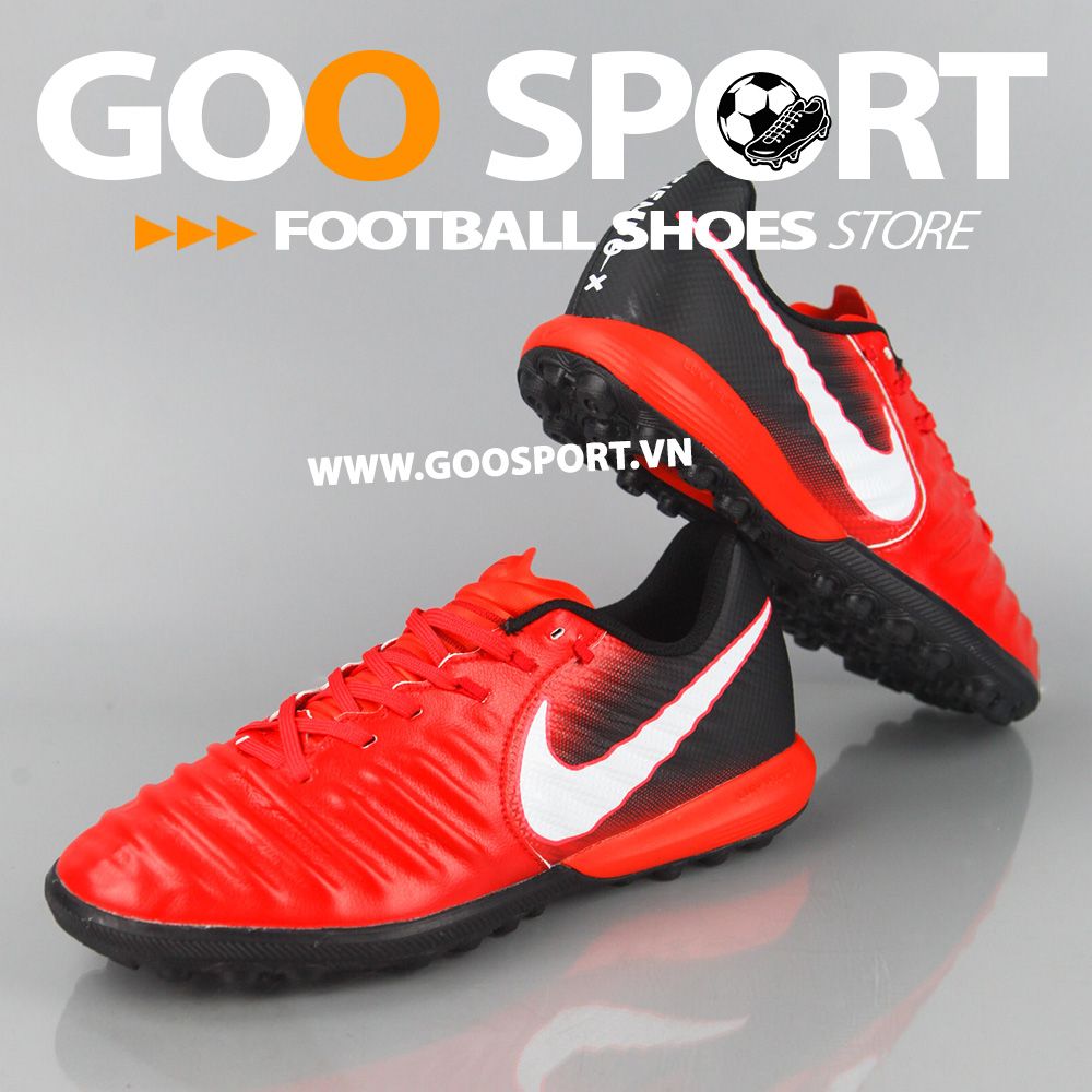 Nike Tiempo 7 TF đỏ đen