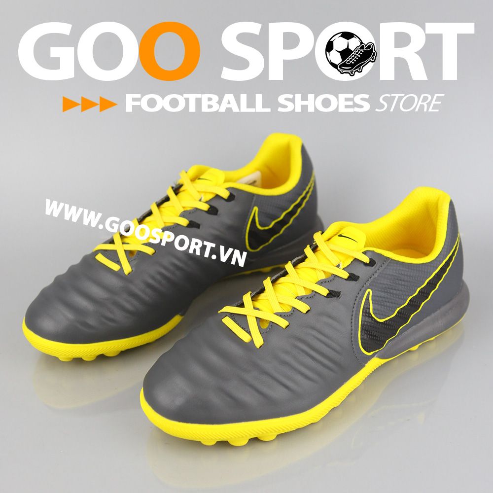 Nike Tiempo 7 TF xám vàng
