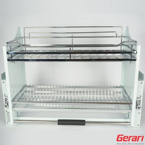 GIÁ BÁT ĐĨA DI ĐỘNG NÂNG HẠ, INOX BÓNG