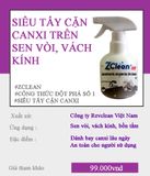 ZClean Tẩy Cặn Canxi Trên Sen Vòi, Vách Kính, Bồn Rửa 500ml