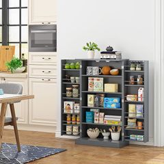Tủ lưu trữ nhà bếp, tủ đựng thức ăn có cửa và kệ có thể điều chỉnh cho nhà bếp KG080