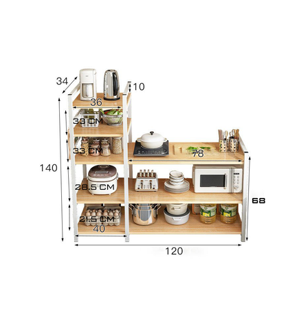 Kệ Khoang Chứa Rộng Để Lò Vi Sóng, Nồi Cơm Điện KN - 2699