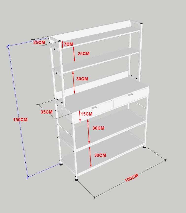 Kệ bếp để lò vi sóng nồi cơm điện KN170-8