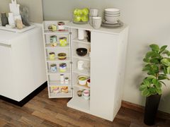 Tủ lưu trữ nhà bếp, tủ đựng thức ăn có cửa và kệ có thể điều chỉnh cho nhà bếp KG080
