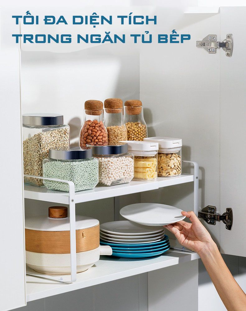 Kệ Để Đồ Phân Ngăn Lưu Trữ Trong Nhà Bếp Mã MN 316