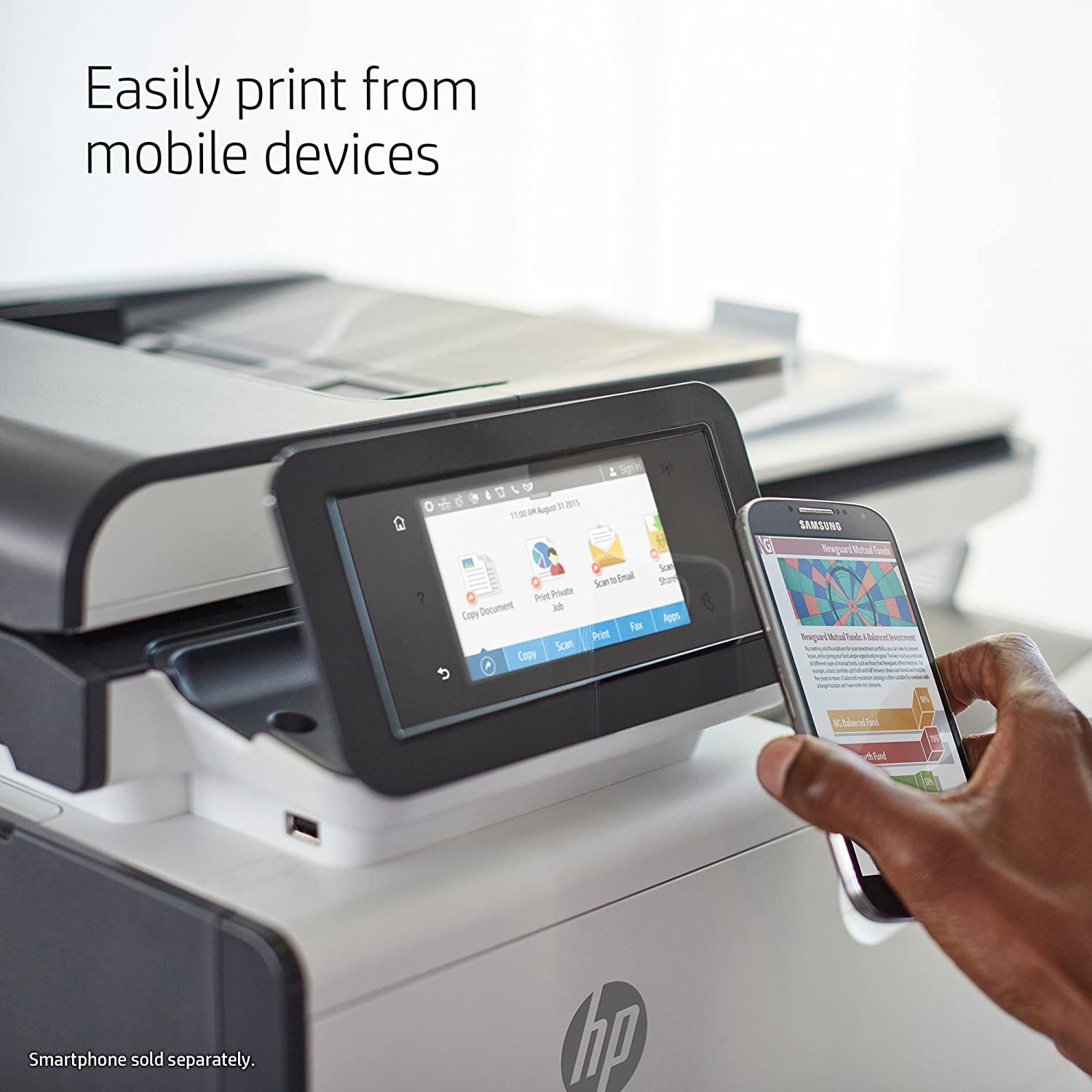 Cho thuê máy in màu HP PageWide Pro 477dw - A4