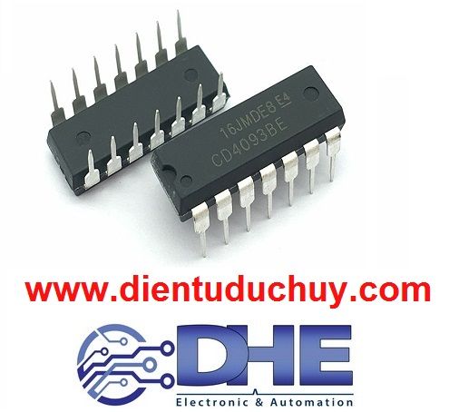 CD4093 (IC logic NAND, đầu ra Trigger)