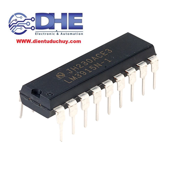 LM3915 - IC ĐIỀU KHIỂN ĐÈN NHÁY THEO NHẠC, KIỂU CHÂN DIP 18, HÀNG CHẤT LƯỢNG TỐT