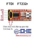 MODULE CHUYỂN ĐỔI UART - TTL SỬ DỤNG CHIP FT232RL - 3.3V HOẶC 5V