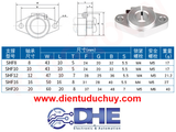 GỐI ĐỠ NGANG SHF8 - TRỤC 8MM