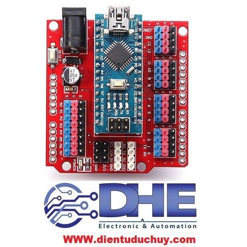 ĐẾ RA CHÂN CHO ARDUINO NANO V3.0 (PHIÊN BẢN ĐẦY ĐỦ)