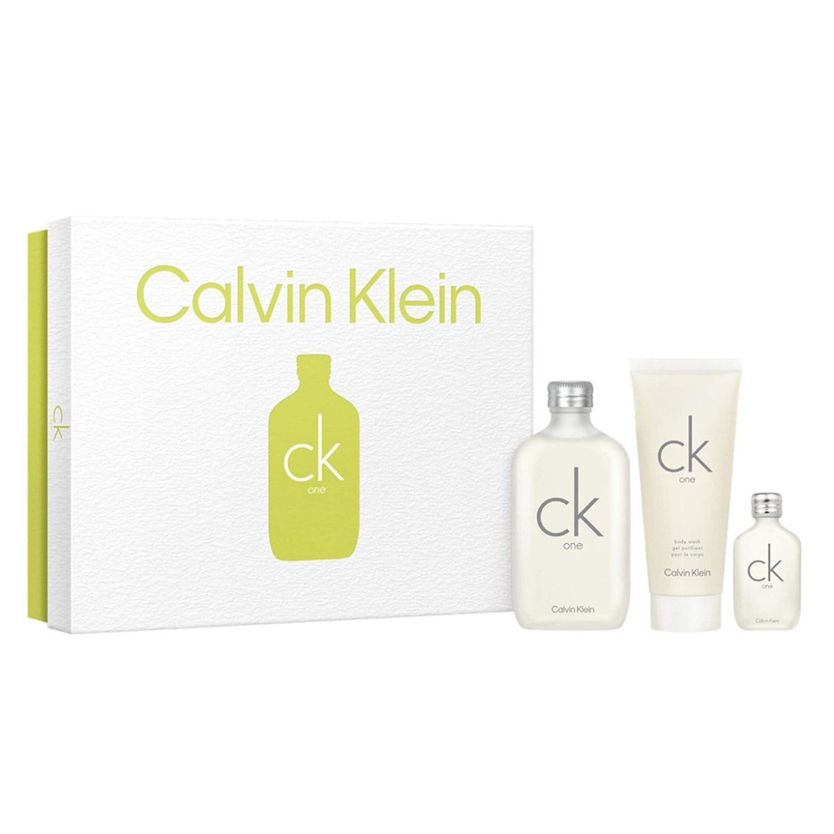  Gift set Calvin Klein CK one 3pcs (EDT 100ml & Body Wash 100ml & EDT 15ml) 