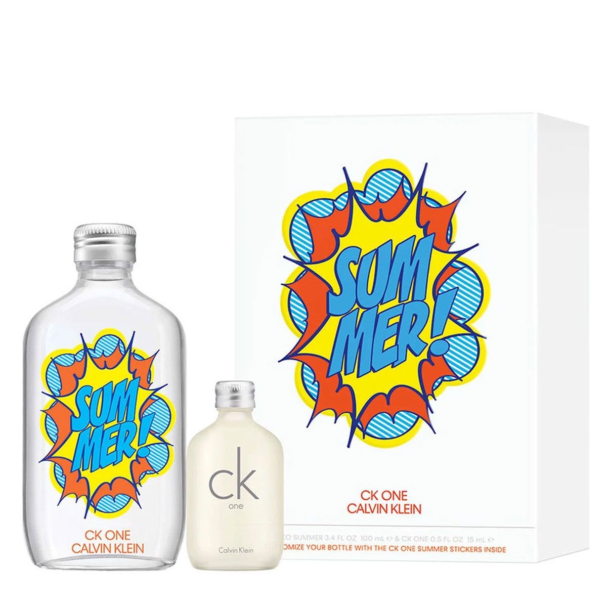  Gift Set Calvin Klein CK One Summer 2pcs ( EDT 100ml & 15ml ) 