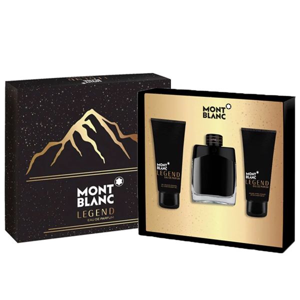  Gift Set Montblanc Legend Eau de Parfum 3pcs ( EDP 100ml & Shower Gel 100ml & After Shave Balm 100ml ) 