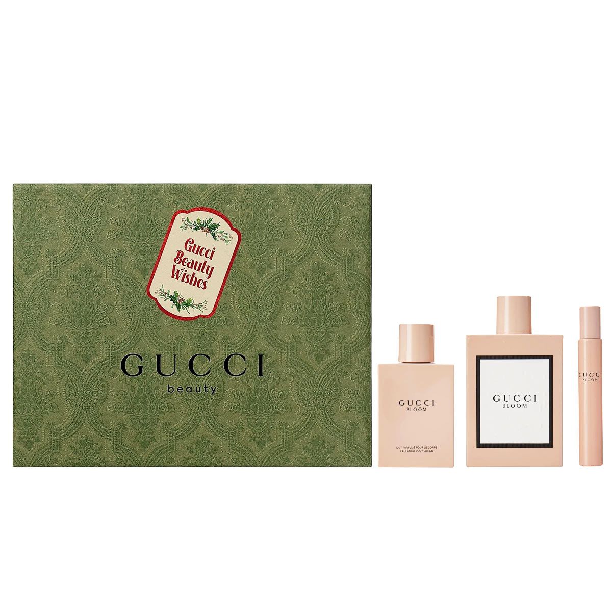  Gift Set Gucci Bloom 3pcs ( EDP 100ml & Lotion Dưỡng Da 100ml & EDP 10ml ) 